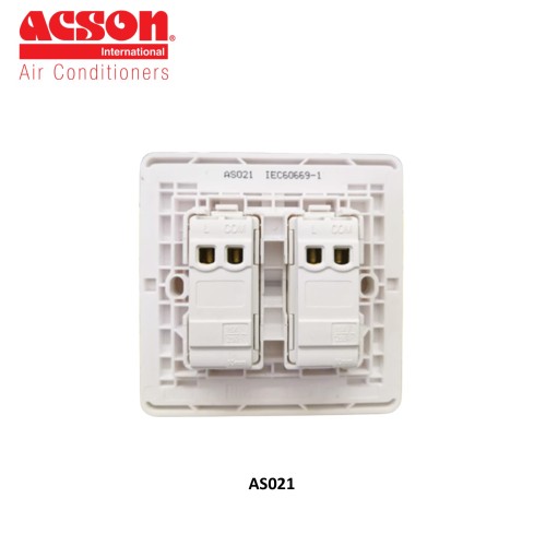 EASI SWITCH ACSON AS021 2 GANG 1 WAY 16AX 250V