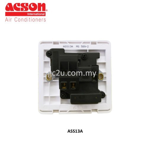 EASI SWITCH/SWITCH SOCKET ACSON ASS13A SINGLE POLE 13A BS 250V