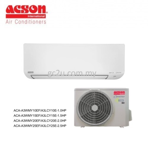 ACSON A3WMY10EF/A3LCY10E INVERTER VIENTO BUILT IN WIFI R-32 1.0HP