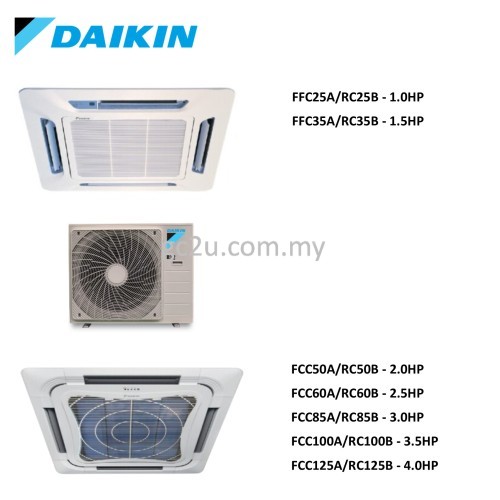 DAIKIN CEILING CASSETTE WIFI NON INVERTER R32  (GIN ION) AIR CONDITIONER