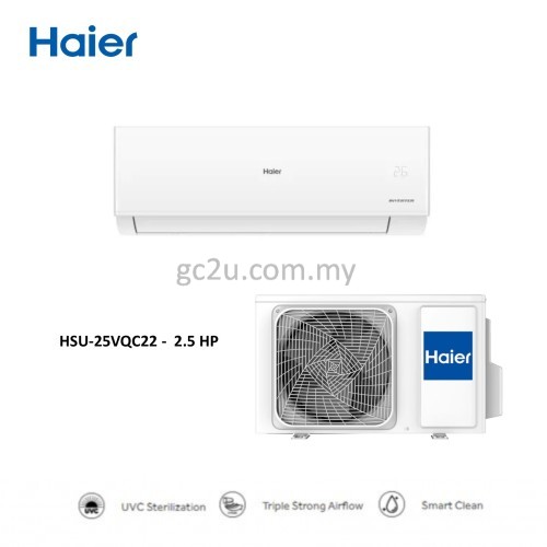 HAIER WALL MOUNTED INVERTER UV COOL STANDARD R32 AIR CONDITIONER