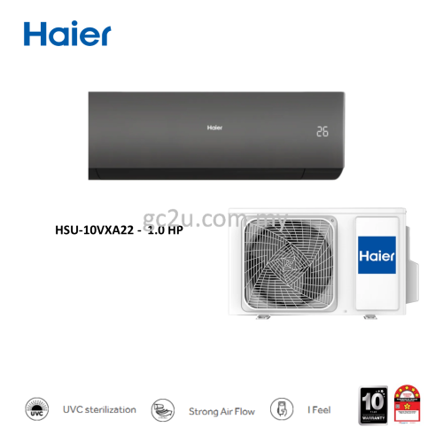 HAIER VXA22 WALL INVERTER UV COOL WIFI R32  BLACK