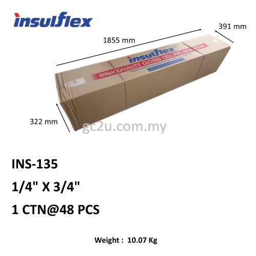 INSULATION  1/4" X 3/4" ( INSULFLEX )