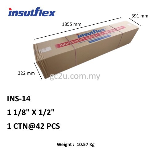 INSULATION 1 1/8" X 1/2" ( INSULFLEX )