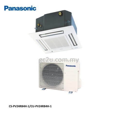 PANASONIC CS/CU-PV18RB4H MINI CASSETTE 2.0 HP & 2.5 HP (NON INVERTER - R410A)