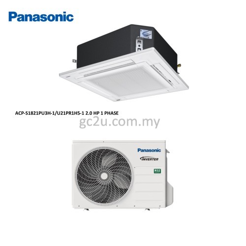 PANASONIC CEILING CASSETTE 2.0 HP-5.0 HP INVERTER (R32) 1 PHASE & 3 PHASE 