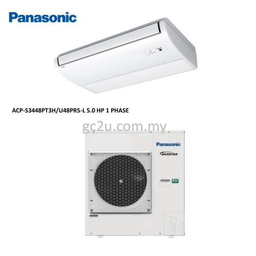 PANASONIC S3448PT3H/U48PR5-L CEILING EXPOSED 5HP INVERTER (R32) 1 PHASE