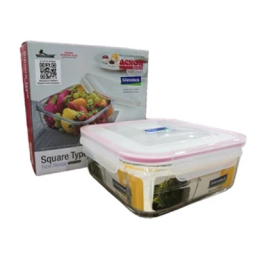 ACSON GLASSLOCK 2600ML FOOD CONTAINER (SQUARE) Z1-0197