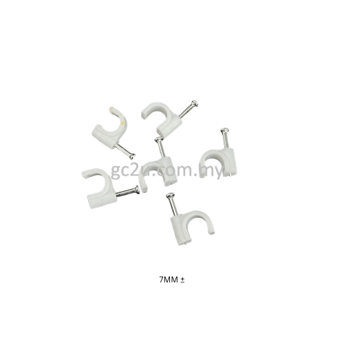 CABLE CLIP/PVC CLIP/PIPE CLIP 7MM