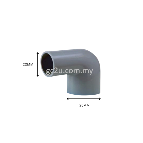 ELBOW REDUCER PVC 25MM X 20MM