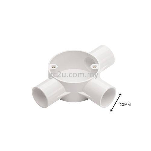 BOX PVC THREE WAY 20MM