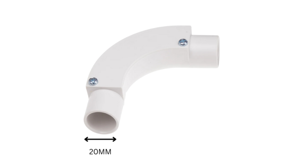 Long Bend Pvc (20mm) White