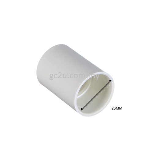 SOCKET PVC (25MM) WHITE