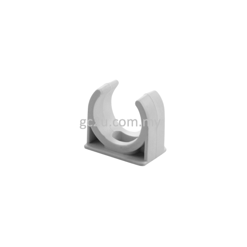 SADDLE CLIP PVC (25MM) WHITE